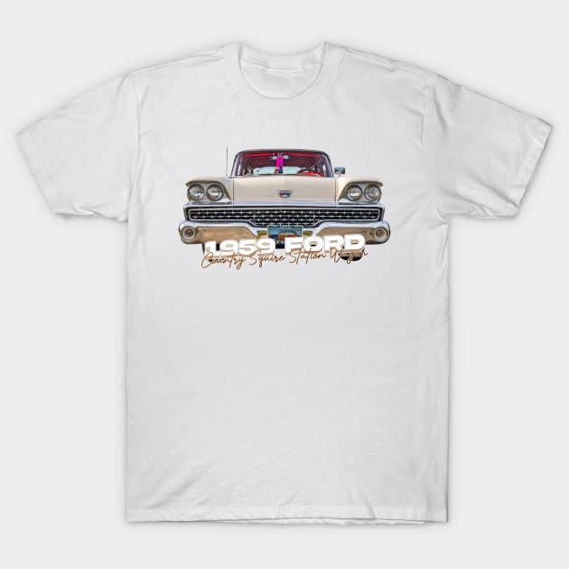 1959 Ford Country Squire Station Wagon T-Shirt by Gestalt Imagery